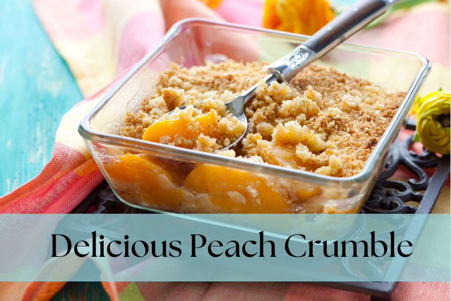 peach crumble